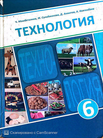 Электронный учебник Технология Мамбеталиев Ч., ж.б. 6 класс Кыргызский язык обучения 2018